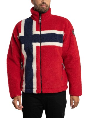 Napapijri Fiemme Fleece Jacket - Red