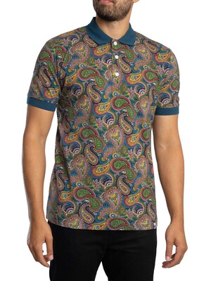 Pretty Green House Paisley Polo Shirt - Multi