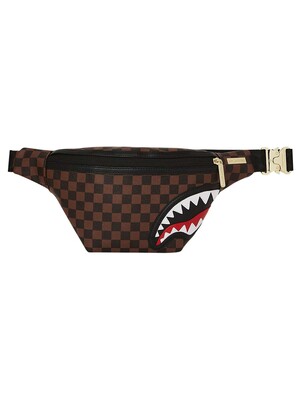 Sprayground Sawtooth Sharks In Paris Crossbody Bag - Brown
