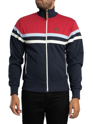 Trojan Panel Stripe Track Jacket - Navy