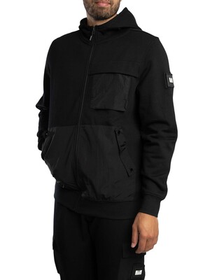 Weekend Offender Daponte Zip Hoodie - Black