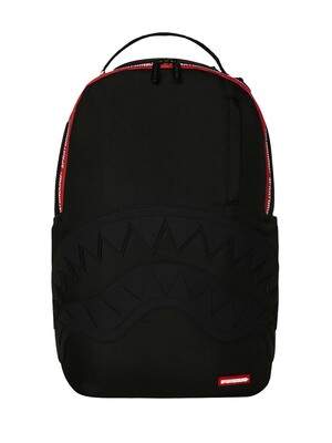 Sprayground 20L Printed Zipper Shark Backpack - Black