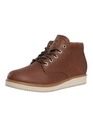 Timberland Redwood Edge Chukka Leather Boots - Dark Brown