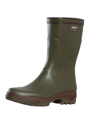 Aigle Parcours 2 Low Wellington Boots - Khaki