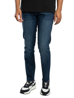 Armani Exchange 5 Pocket Slim Jeans - Dark Blue