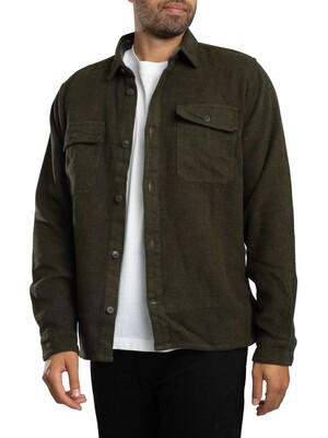 Barbour Baystone Relaxed Twill Shirt - Olive