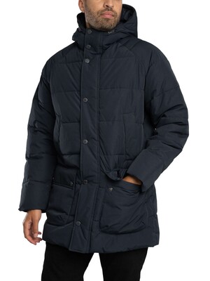 Barbour Hooded Bedale Puffer Jacket - Navy