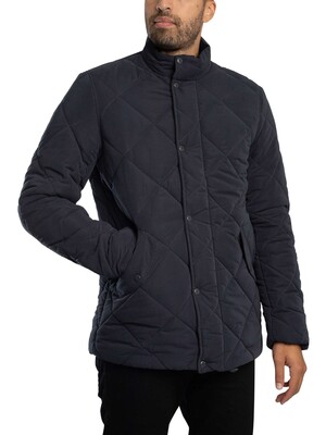 Barbour Winter Chelsea Quilted Jacket - Navy