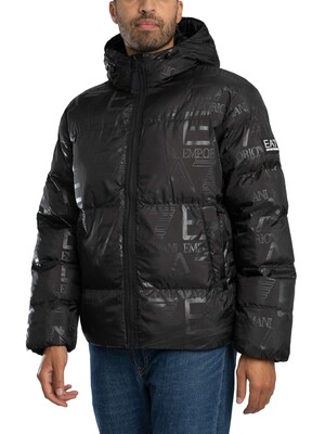 EA7 Mountain Polar Down Logo Jacket - Black