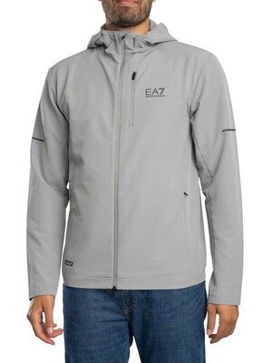 EA7 Ventus 7 Cappuccio Zip Jacket - Sharkskin