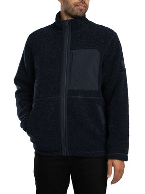 GANT Reversible Fleece Jacket - Evening Blue