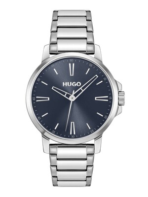 HUGO Smooth Watch - Silver/Blue
