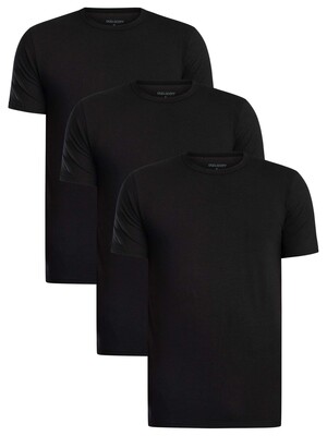Lyle & Scott 3 Pack Lounge Classic Crew T-Shirt - Black