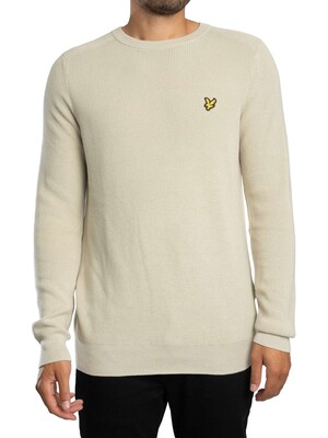 Lyle & Scott Engineered Rib Knit - Grey Taupe