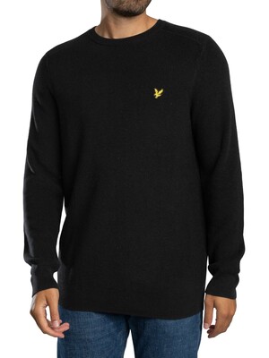 Lyle & Scott Engineered Rib Knit - Black Ice