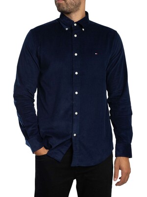 Tommy Hilfiger Solid Corduroy Shirt - Imperial Navy