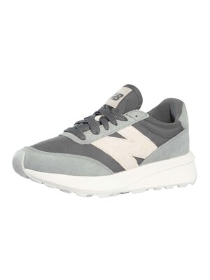 New Balance 370 Suede Trainers - Slate Grey/Castlerock