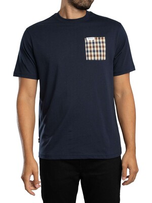 Aquascutum Iconic Pocket T-Shirt - Navy