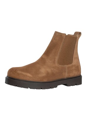Birkenstock Highwood Mid Suede Chelsea Boots - Dark Tea