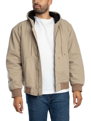 Dickies Hilham Hooded Canvas Jacket - Desert