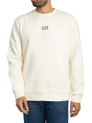 EA7 Felpa Core Sweatshirt - Vanilla Ice