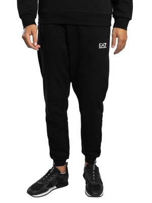 EA7 Pantaloni Logo Joggers - Black/White