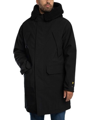 Lyle & Scott Cold Weather Parka Jacket - Jet Black