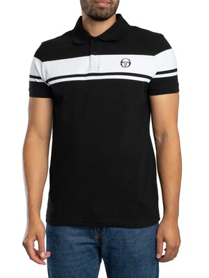 Sergio Tacchini Young Line Polo Shirt - Black/White