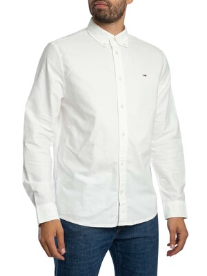 Tommy Jeans Regular Oxford Shirt - Ecru