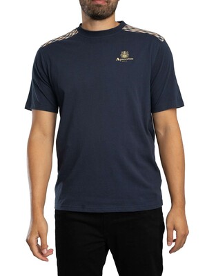 Aquascutum Shoulder T-Shirt - Navy