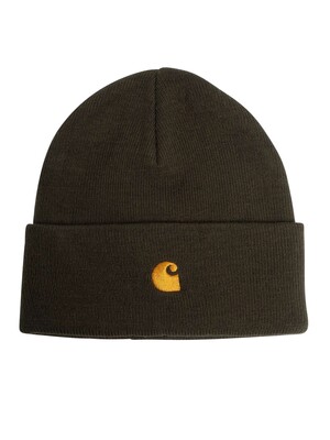 Carhartt WIP Chase Beanie - Olive/Gold