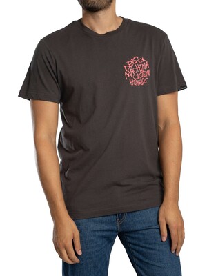 Deus Ex Machina Back Graphic Scrambler T-Shirt - Anthracite