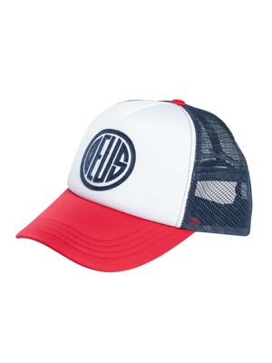 Deus Ex Machina Pill Trucker Cap - Red/Navy