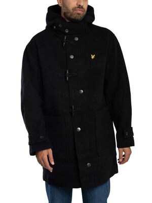 Lyle & Scott Duffle Coat - Jet Black