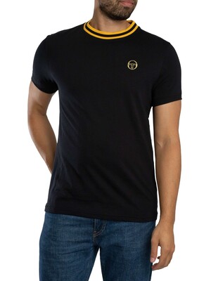 Sergio Tacchini Rainer T-Shirt - Black/Gold
