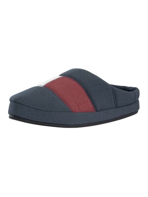 Tommy Hilfiger Flag Logo Slippers - Desert Sky