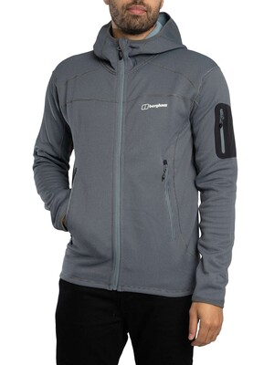 Berghaus Pravitale Mtn 2.0 Hooded Fleece Jacket - Grey/Dark Grey