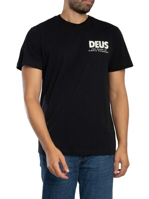 Deus Ex Machina Chromium Back Graphic T-Shirt - Black