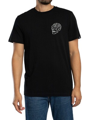 Deus Ex Machina Venice Skull Back Graphic T-Shirt - Black