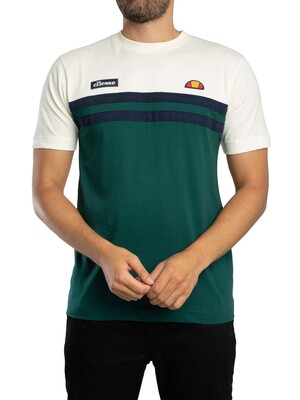 Ellesse Venire T-Shirt - Off White/Dark Green