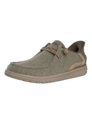 Skechers Slip-ins Relaxed Fit Melson Coronado Trainers - Khaki