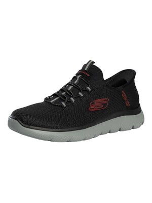 Skechers Slip-ins Summits High Range Trainers - Black/Red