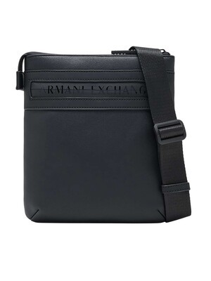 Armani Exchange Flat Crossbody Bag - Black