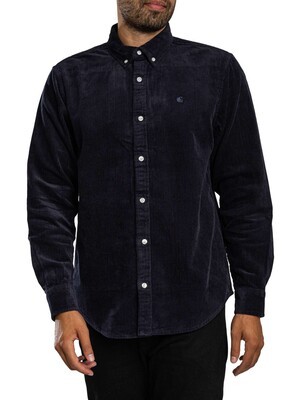 Carhartt WIP Madison Cord Shirt - Dark Navy