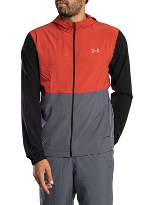 Under Armour Velociti Hooded Jacket - Black/Red