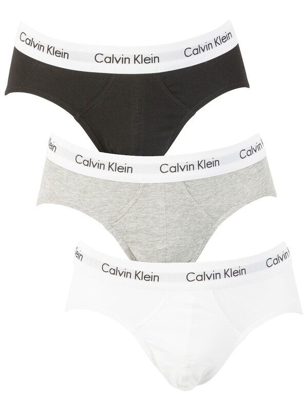 Calvin Klein Black/Grey/White 3 Pack Briefs