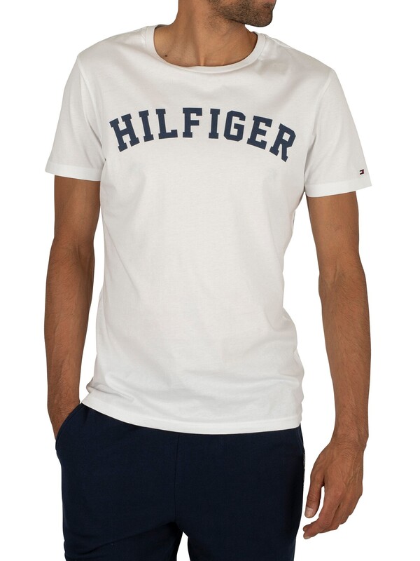 Tommy Hilfiger White Arched Logo T-Shirt