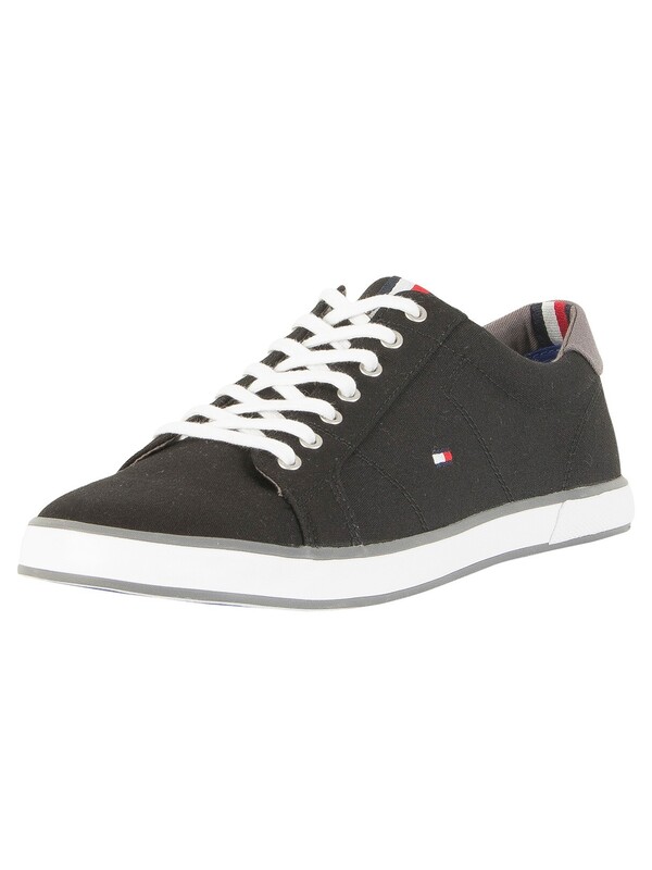 Tommy Hilfiger Flag Canvas Trainers - Black