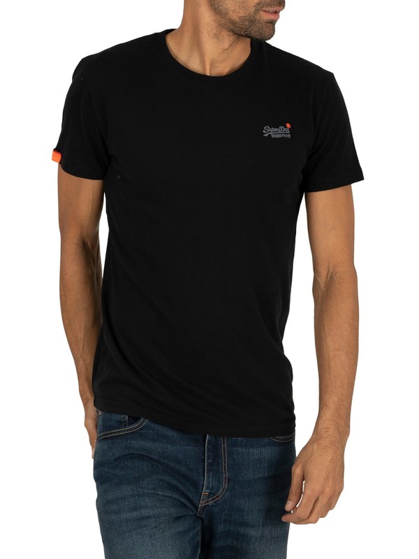 Superdry Orange Label Vintage EMB T-Shirt - Black