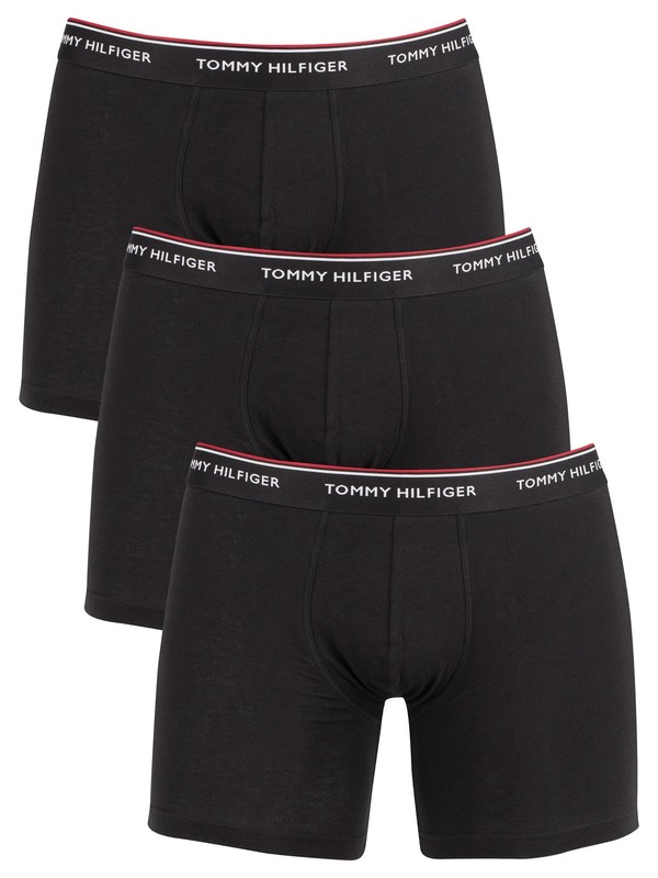 Tommy Hilfiger 3 Pack Premium Essentials Boxer Briefs - Black
